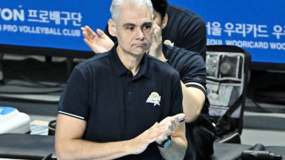 임성진 활약에 만족한 KB 레오나르도 감독 “놀랍지 않는 활약, 더 잘할 수 있는 선수”[현장인터뷰]