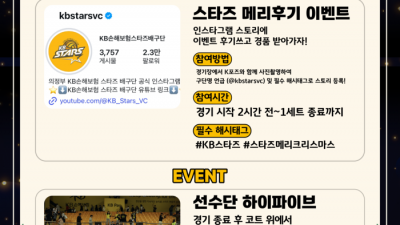 KB손해보험, 크리스마스 맞아 대한항공전 홈경기 특별 이벤트