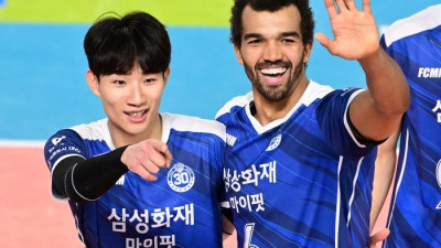 ‘김우진 27점’ 삼성화재 11연패 탈출 성공!…여자부 페퍼는 9연패 늪