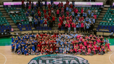 WKBL 올스타, 부산 지역 초등학생들과 W-페스티벌 참가