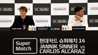 첫 ‘방한’ 슈퍼매치 앞둔 알카라스와 신네르 “좋은 라이벌 구도, 한국서 2026년 첫 경기 치를 수 있어 좋다”[SS현장]