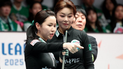 SK렌터카·하나카드 나란히 패배…PBA 팀리그 정규리그 1위 경쟁 ‘끝까지 간다!’