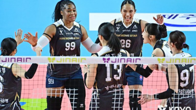 도로공사, GS칼텍스 셧아웃 격파하고 2위 현대건설과 8점 차…남자부 최하위 삼성화재는 한국전력 제압