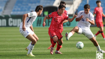 U21 우즈벡에 2골이나 먹혔다… 또 수비 집중력 부재 이민성호, ‘탈락 위기’