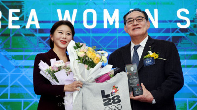 ‘당구여제’ 김가영, 비 올림픽 종목 최초로 윤곡 여성체육대상 대상… 사격 반효진은 최우수상