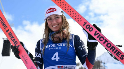 ‘알파인스키 여제’ 시프린… 월드컵 첫 9번째 챔피언