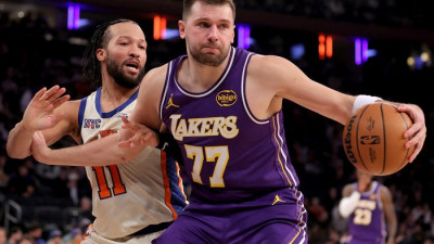 ‘해리 포터’ 앞에서 ‘루카 매직’ 안 통했다…레이커스, 뉴욕 원정 패배→불안한 6위 사수 [SS시선집중]