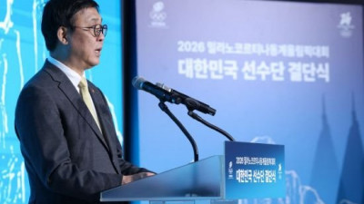 최휘영 장관, 밀라노 올림픽 현장 방문 선수단 전폭 지원