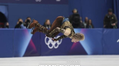 [동계올림픽] 1점 차 승부, 말리닌이 갈랐다…미국 피겨 단체전 2연패