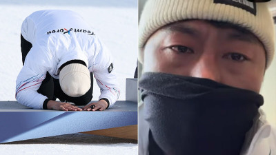 평창부터 이어진 아내와의 약속…김상겸, 올림픽 4수 끝 '400호 메달' 선물