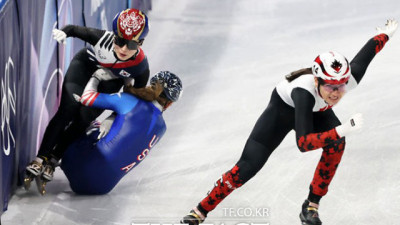 [동계올림픽] 쇼트트랙 김길리, 미국과 '불운의 충돌'