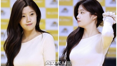 [현장포토] “청순미모 한가득”...강지은, 미용실 원장님 치어리더!