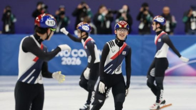 쇼트트랙 남자 대표팀, 5000m 계주 결승 진출