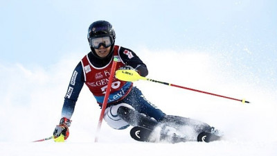 정동현, 알파인스키 회전 완주 실패…우승은 스위스 메이야르