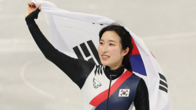 [동계올림픽] '람보르길리' 1500m 금메달로 2관왕, 최민정은 은메달