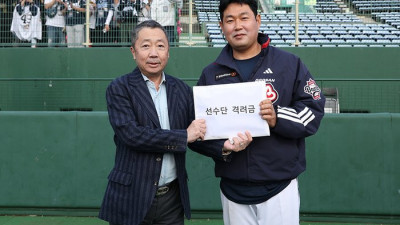“4, 5등 하려고 야구하는 거 아냐”…미라클 두산 가보자고! 박정원 구단주, 日 미야자키 격려 방문