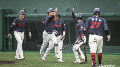 日 날씨가 안 도와주네…‘쿄야마 2실점+김민성 스리런’ 롯데 vs ‘이영하 6실점’ 두산 [SS미야자키in]