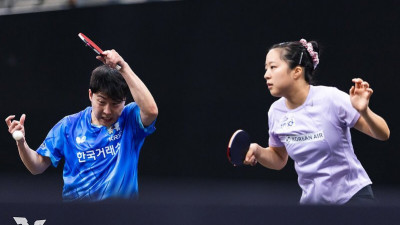 세계 1위 임종훈-신유빈, 싱가포르 스매시 준우승… 결승서 브라질 조에 완패
