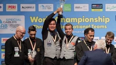 SOOP, ‘제38회 팀 3쿠션 세계선수권’ 생중계…베트남 통산 두 번째 우승