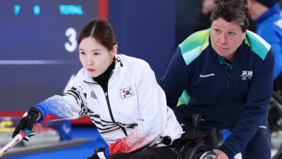 대한민국 휠체어컬링 믹스더블, 개최국 이탈리아에 5-7 아쉬운 패배