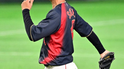 [포토]콜드게임 승리 마무리하는 일본의 소타니