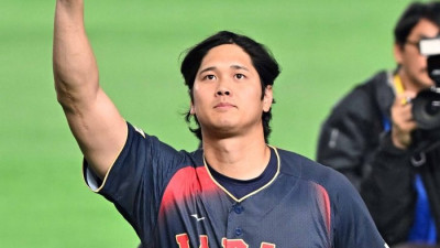 [포토]일본의 오타니, 만루홈런 포함 5타점으로 대만전 완승 견인