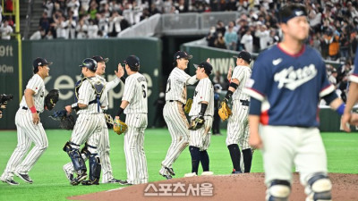 ‘MLB 타선’ 앞세운 일본, 한일전 8-6 역전승…오타니·스즈키·요시다 홈런포 작렬