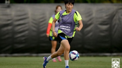 호주전 짜릿한 PK 동점골 주인공 김신지 “자신 있었다, 짜릿했다…더 올라가겠다”