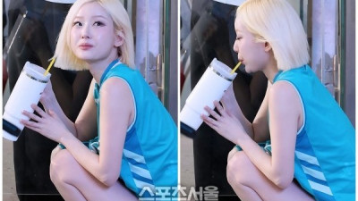 치어리더 서현숙, 배구 열기 알리는 전령사...선풍기에 차가운 얼음물은 필수!