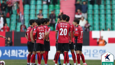 4경기 레드카드만 ‘3차례’, 3무1패로 잘 버텼지만…아직 첫 승 없는 포항에 내려진 ‘퇴장 주의보’