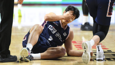 경기 중 코뼈 골절…KCC 허훈, 수술대 오른다