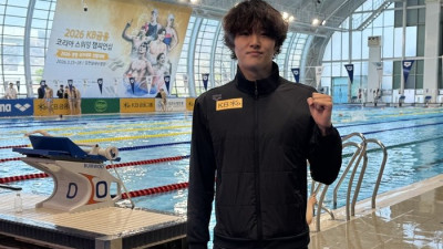 ‘태극마크 향한 질주’ 김우민, AG 대표선발전 자유형 1500ｍ 1위…“남은 경기 잘 마무리하겠다”