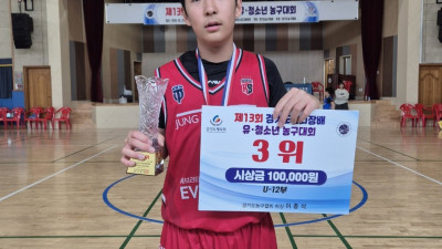 고양파주TOP U12 황지후, 부상 투혼 속 3위 견인…에이스 존재감 빛났다