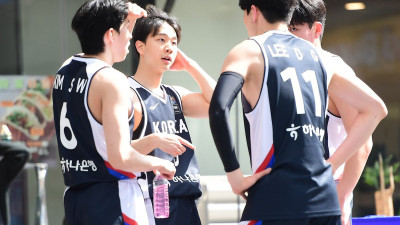 3x3 대표팀·블랙라벨스포츠 나란히 전승…프라임리그 개막일, 선두 경쟁 치열