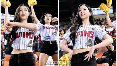 트리플에스 김채연, “LG트윈스 스페셜 치어리딩 어때요?”...승리 여신 등극!