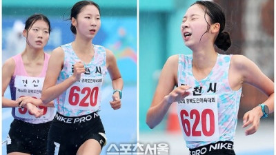 ‘소녀들의 전력질주’...한일고 설예나, 5000m 우승! [경북도민체전 육상]