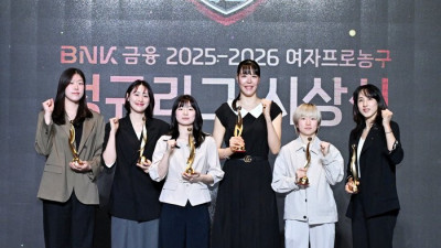 [포토]WKBL 베스트5와 신인상의 주인공